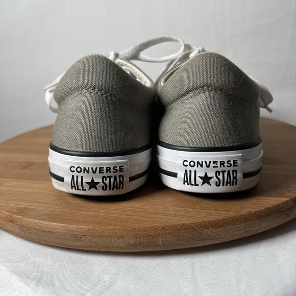 Converse Chuck Taylor All Star Ox Egret Gray Women’s 9 Canvas Low Top Sneakers - Picture 4 of 9